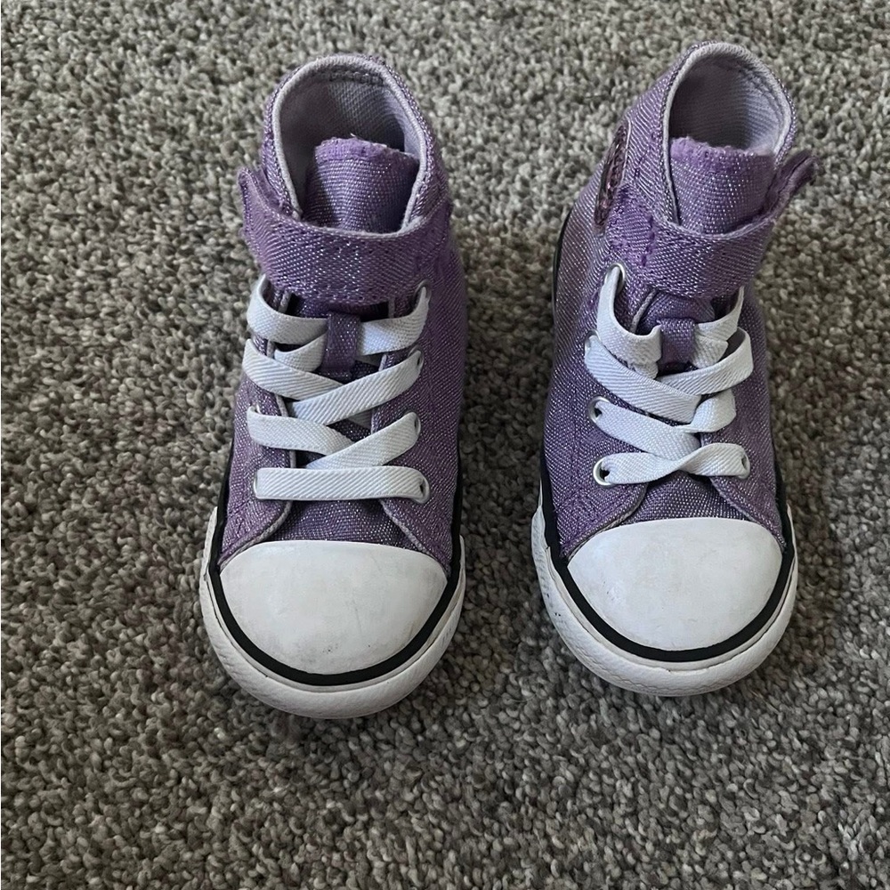 Converse All Star High Top w/ Glitter: Size 7C
